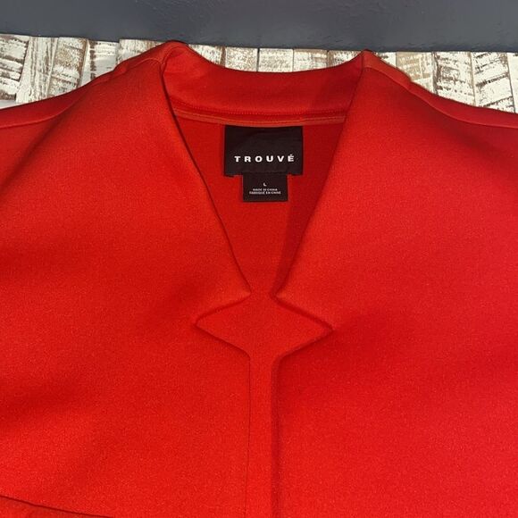 Women's Red Trouvé Jacket size Large - Picture 2 of 7